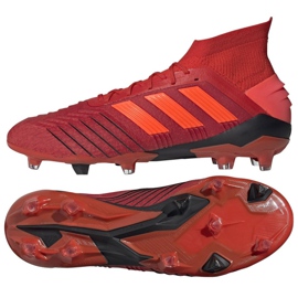 Kopačke Adidas Predator 19.1 Fg M BC0552 višebojan crvena