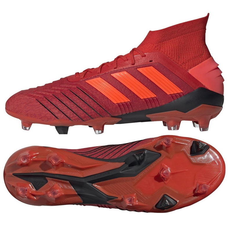Kopačke Adidas Predator 19.1 Fg M BC0552 raznobojna crvena