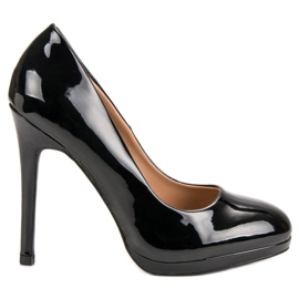 Seastar Seksi lakirane štikle crna