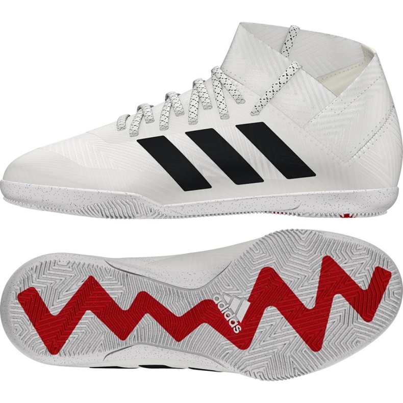 Unutarnje cipele adidas Nemeziz 18.3 U Jr CM8514 bijela bijela