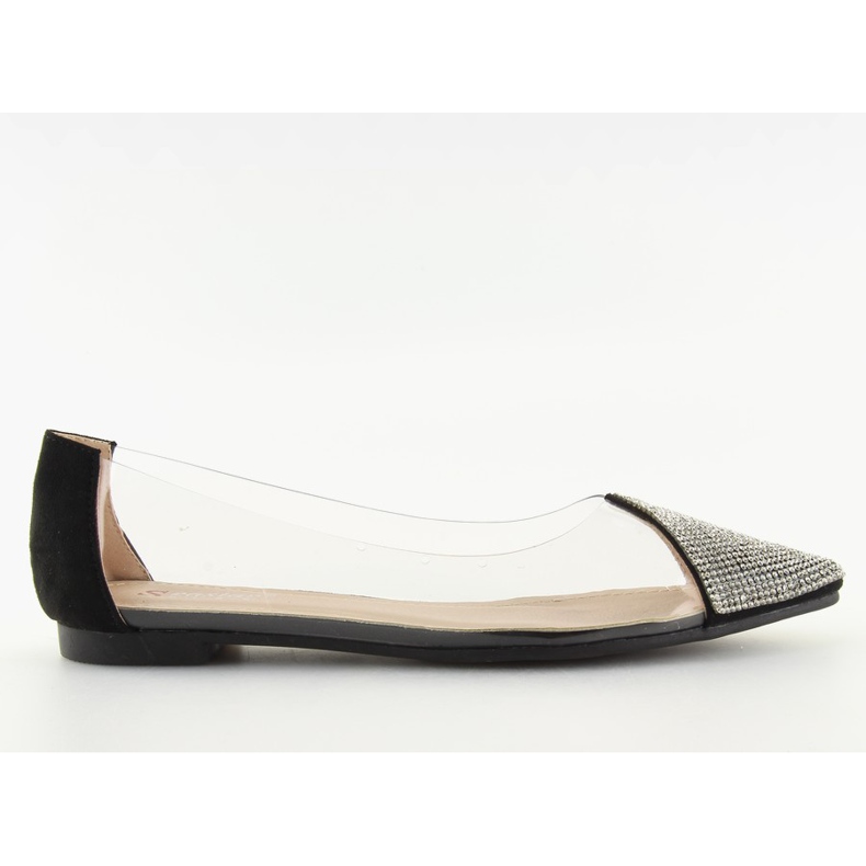 Crne prozirne balerinke LT111P Crne crno