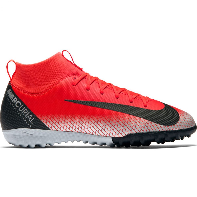 Nike Mercurial Superfly X 6 Academy Gs CR7 Tf Jr AJ3112-600 nogometne cipele crvena crvena