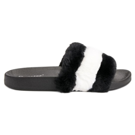 Seastar Papuče s krznom crna