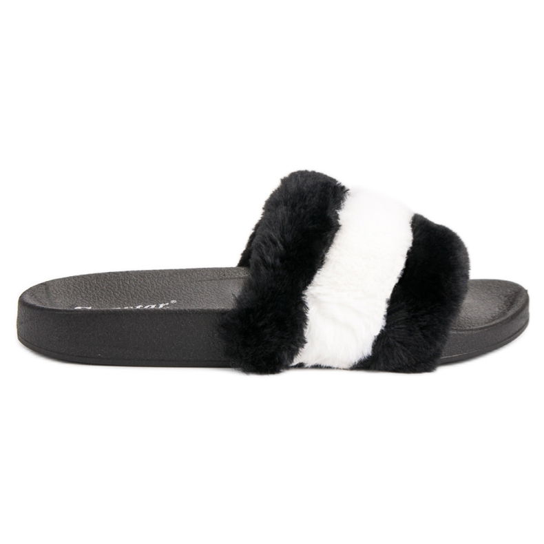 Seastar Papuče s krznom crno