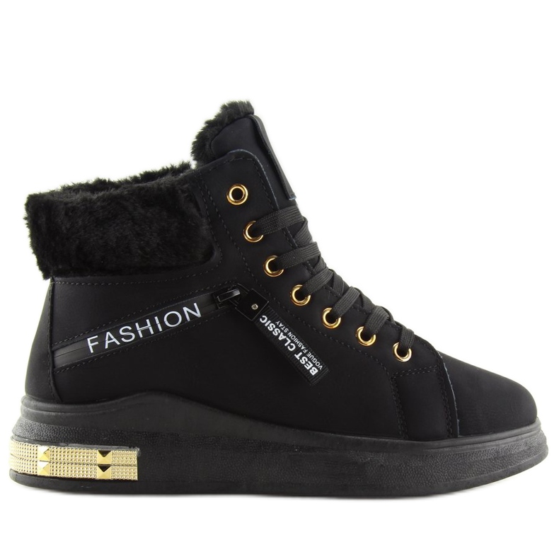 Crne izolirane tenisice W19-25 Crne crno