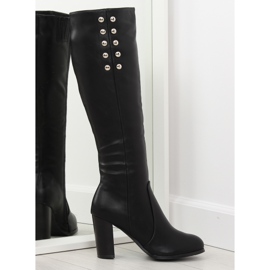 Crna visoka potpetica 7330-PA Crna