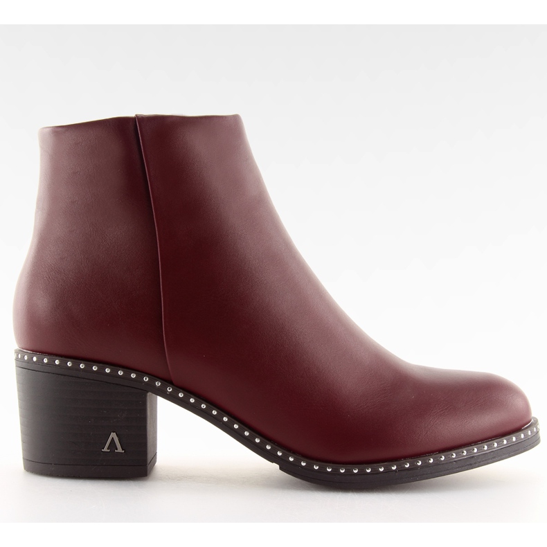 Čizme na stabilnoj peti bordo BH120-KB Vino crvena