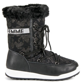 Visoke čizme za snijeg crna