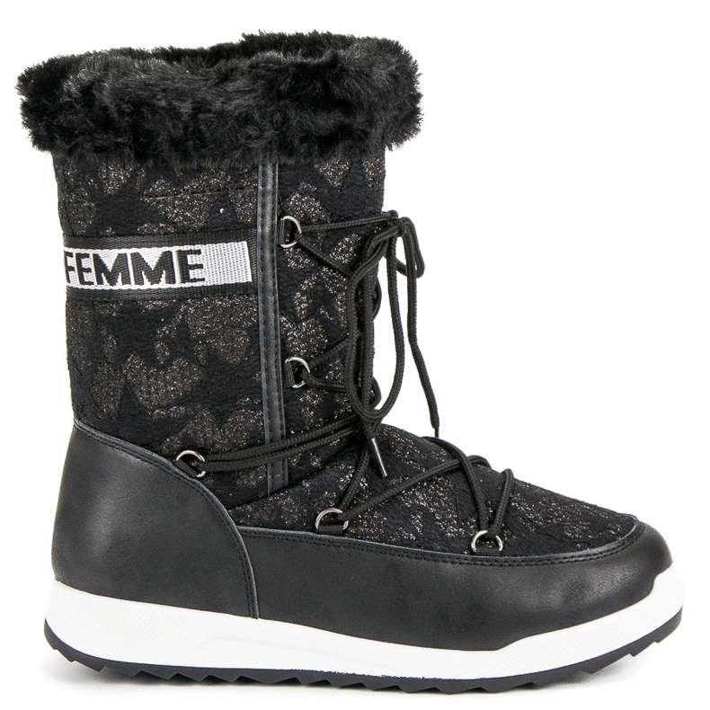 Visoke čizme za snijeg crno