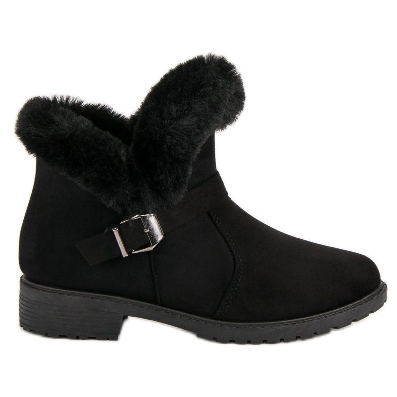 Niske čizme od antilopa crno