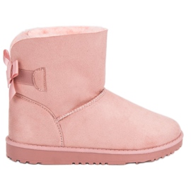 Queentina Ružičasti mukluki s mašnom ružičasta