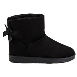 Queentina Crni mukluki s mašnom crna