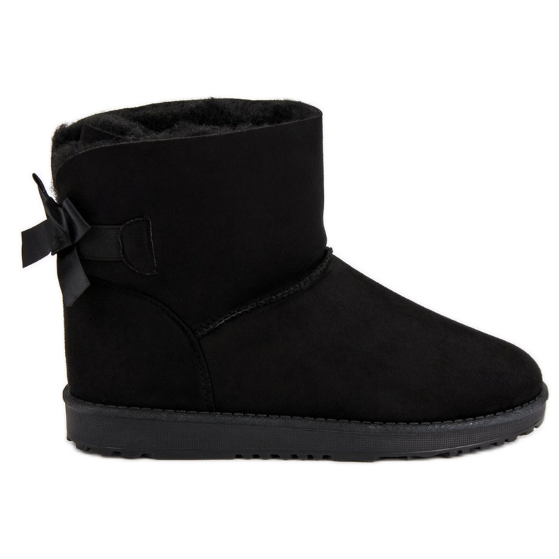 Queentina Crni mukluki s mašnom crno