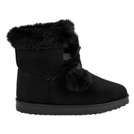 Modni crni mukluki crna