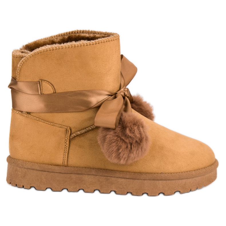 Camel Mukluki s pomponima smeđa