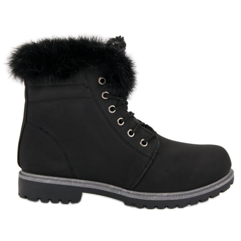 Queentina Crni hvatači s krznom crno