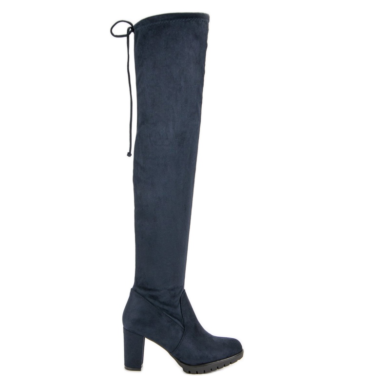 SDS Čizme od bedra od antilopa na platformi plava