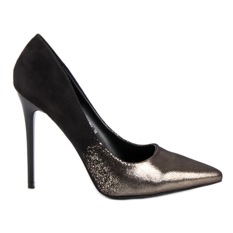 Small Swan Seksi visoke potpetice crno žuta boja