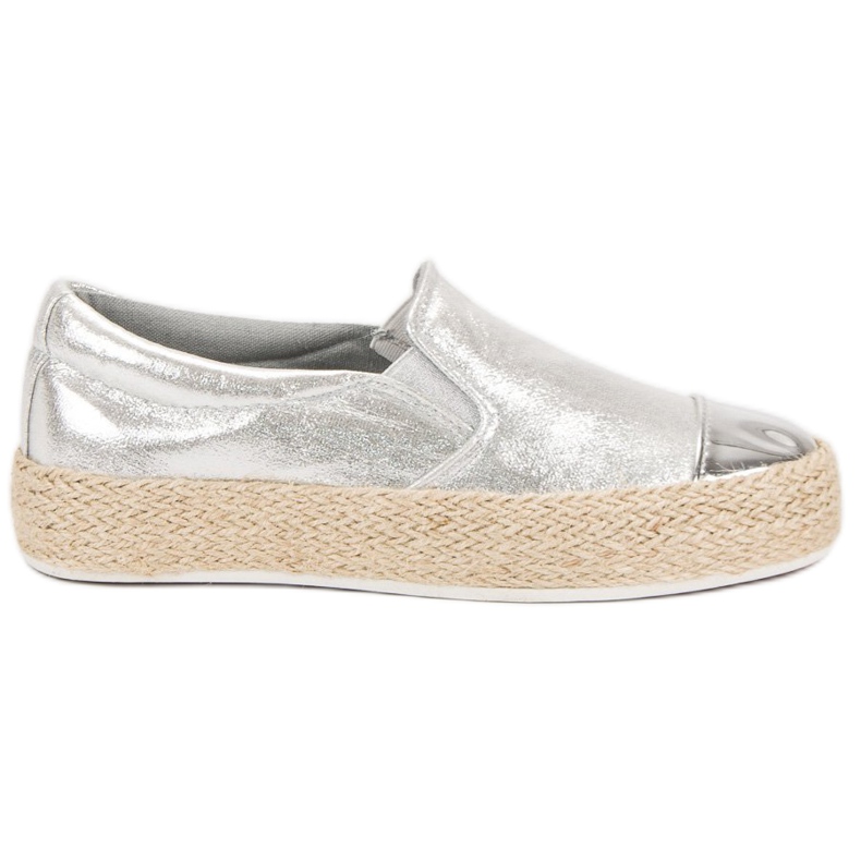 Modne srebrne tenisice siva