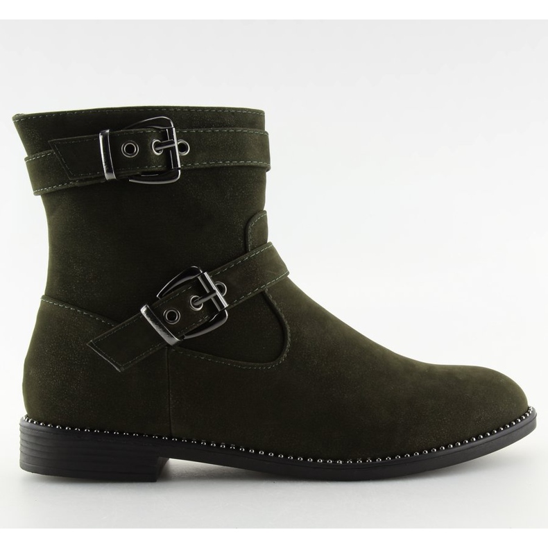 Ravne zelene cipele MB188-266 Zelene zelena