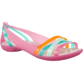 Crocs Isabella Huarache 2 Flat W Paradise Pink Rose Prašina višebojan