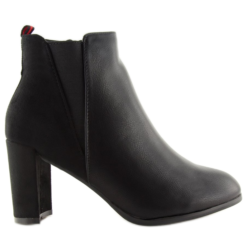 Crne čizme s visokim potpeticama A5580 Crna crno