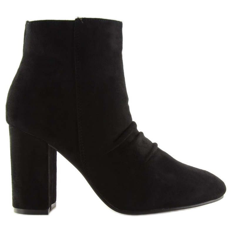 Crne čizme OM803 s visokim potpeticama crno