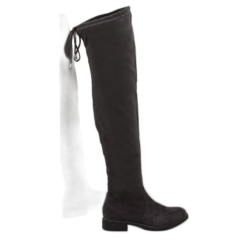 Siva Preko ženske čizme 7367-PG Siva
