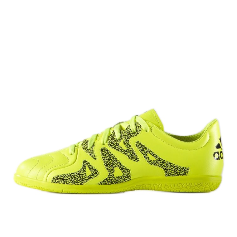 Unutarnje cipele adidas X 15.3 In Leather Jr. zelena