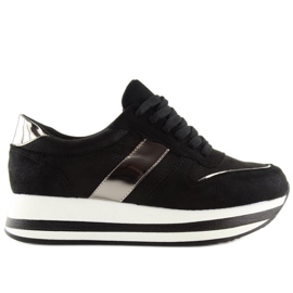 Crne 99-11 Crne cipele s visokim potplatom crna