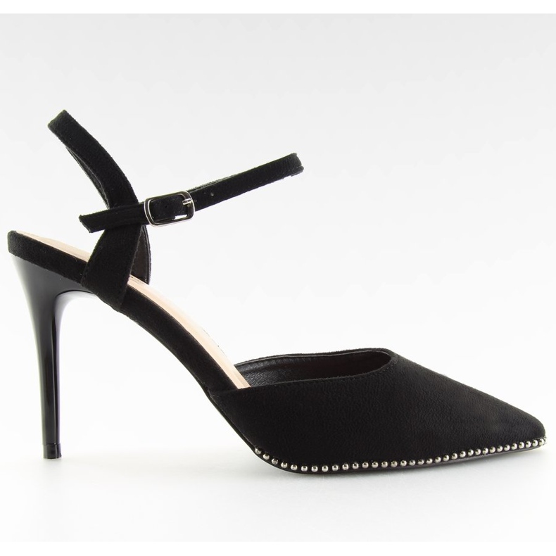 Sandale na crnoj peti J1126-1 Crne