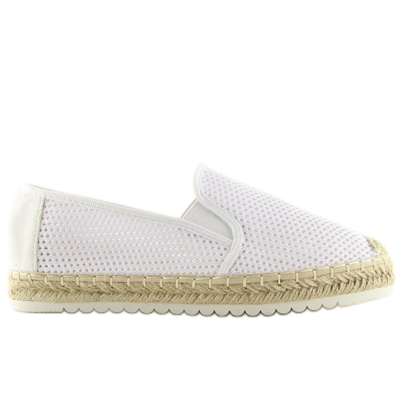 Bijele espadrile za žene 6602 Bijele bijela