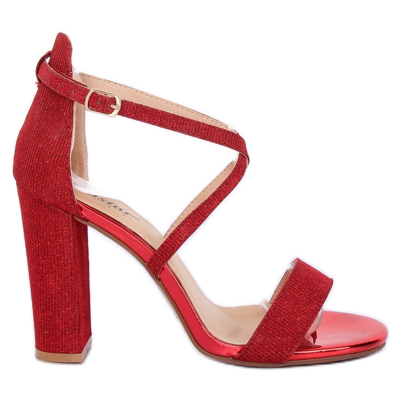 Sandale na stupu crvene NC791 Crvene crvena