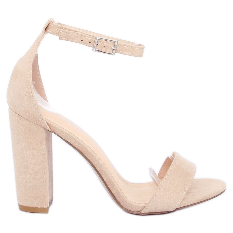 Sandale na post bež Y2385-27 Bež