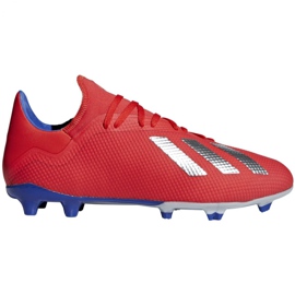 Kopačke Adidas X 18.3 Fg M BB9367 višebojan crvena