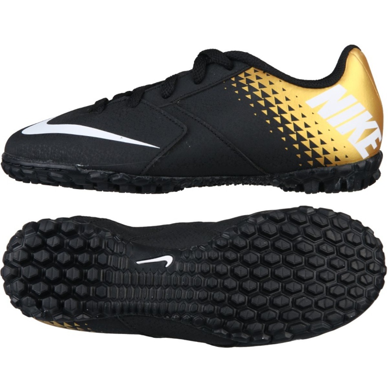 Nike Bomba X Tf Jr 826488-077 nogometne cipele crno crno