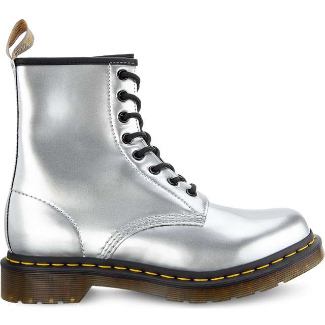 Dr. Martens 1460 Vegan Chrome Silver siva