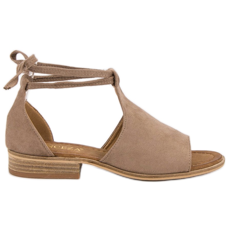 VINCEZA bež sandale