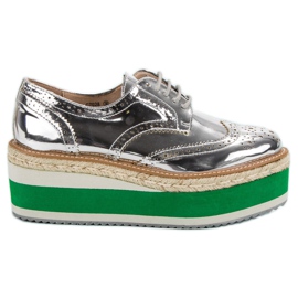 Corina Modne cipele na klin siva