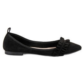 Corina Balerine od antilopa s volanom crna