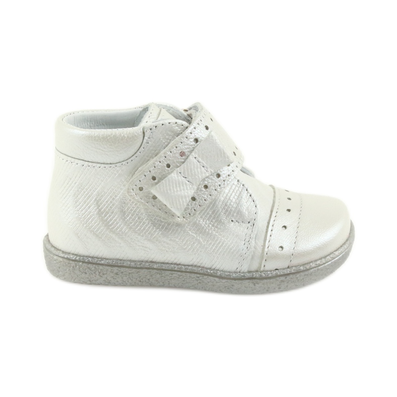 Dječje cipele na čičak Ren But 1535 sa srebrnom mašnom srebro