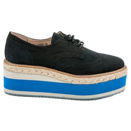 Corina Modne cipele na klin crna