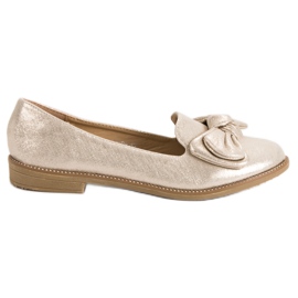 Forever Folie Zlatna balerina s mašnom zlatni