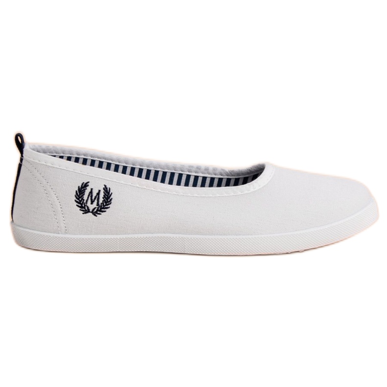 McKey Bijela tekstilna balerina