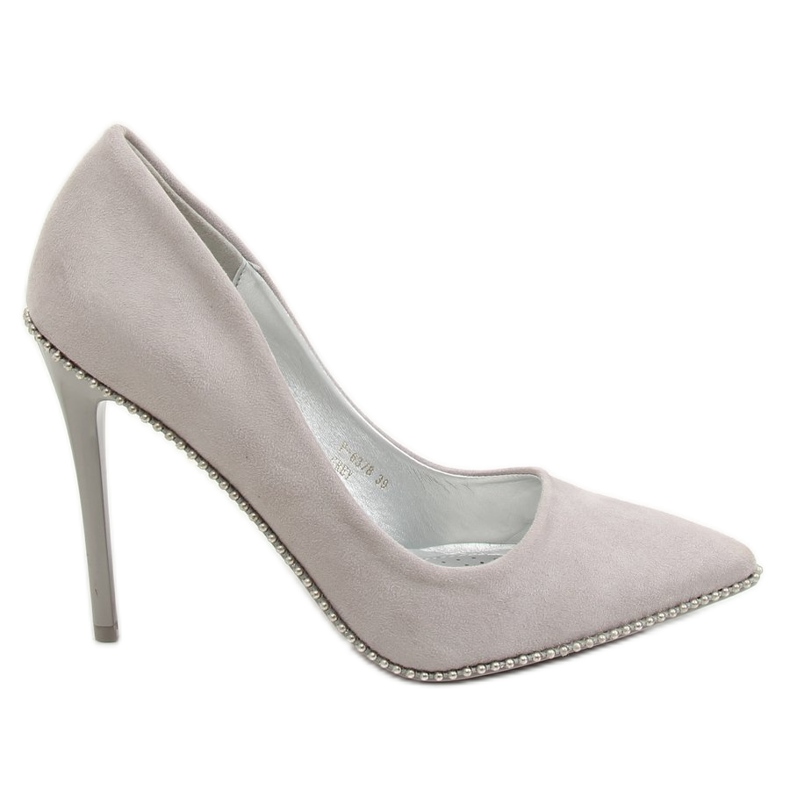 Sive pumpe na sivoj boji P-6378 Siva