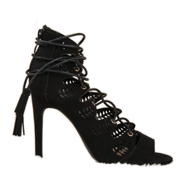 Vices Sandale od antilopa crna