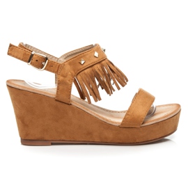 Bestelle Rock sandale s resama smeđa