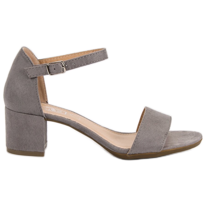 Filippo Sive sandale na štiklu siva