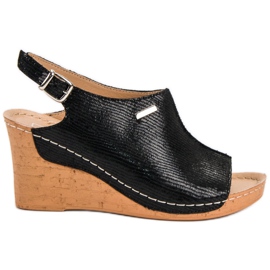 Filippo Lagane sandale na klin crna