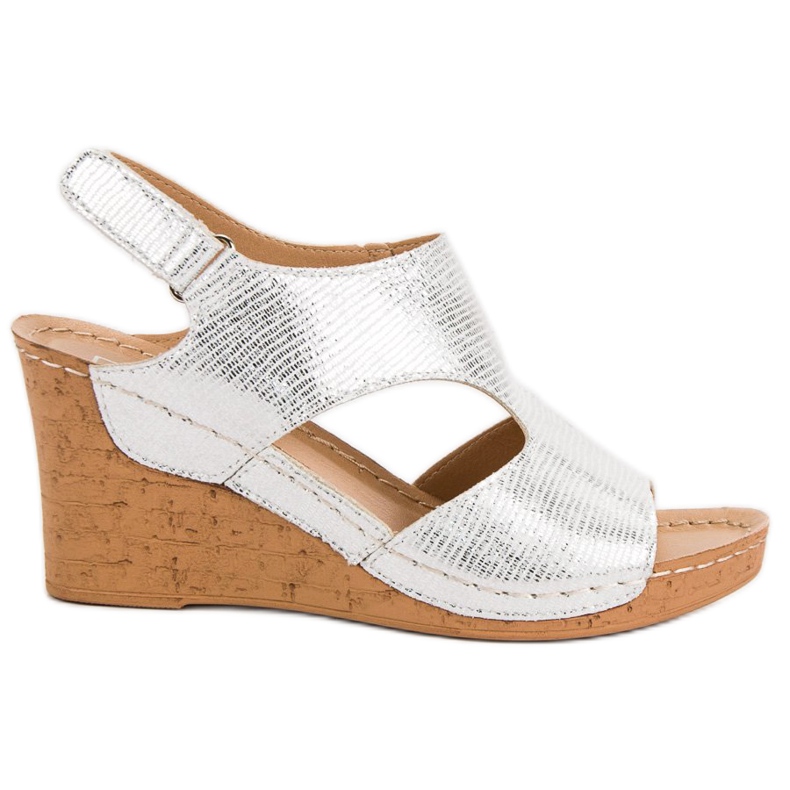 Filippo Sandale sa srebrnim klinom siva